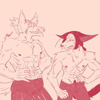 Fukuchi and Mori (BSD but Furries)